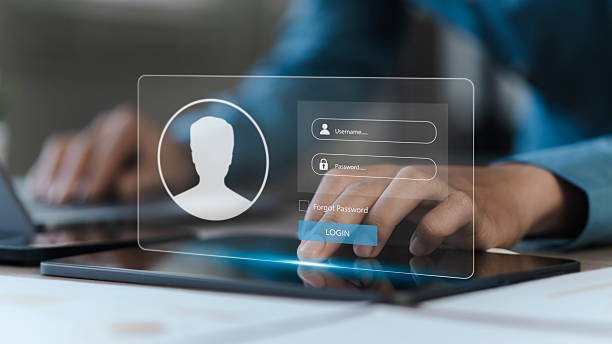 Infographic on securing online accounts, specifically for verifying local businesses in the USA.