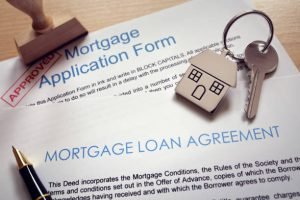 Mortgage Lending agreement document with terms and conditions for borrowing funds to purchase real estate property.