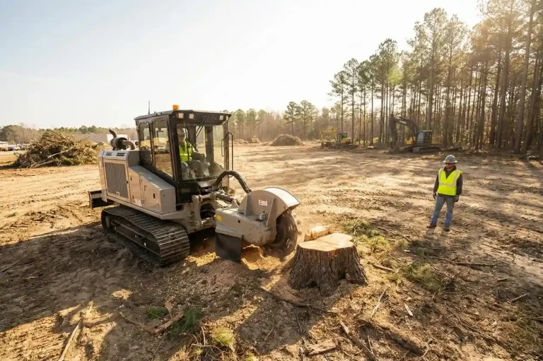 commercial industrial stump grinding in lecanto fl land clearing